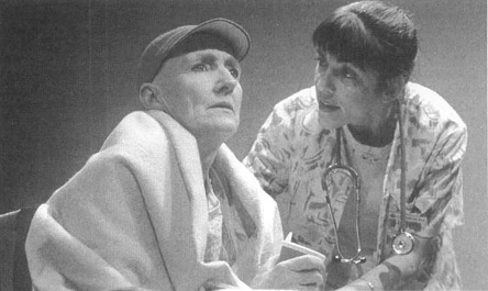 Kathleen Chalfant and Paula Pizzi in a scene from Margaret Edson s play Wit