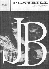 Playbill cover from the 1959 theatrical production of J. B.