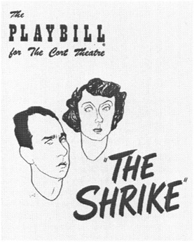 Playbill cover for The Cort Thearte from the 1952 production of The Shrike