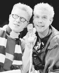 Anthony Rapp and Adam Pascal in a 1998 production of Rent