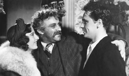 Lee J. Cobb, Barbara Stanwyck, and William Holden in the 1939 film adaptation of Golden Boy, directed by Rouben Mamoulian