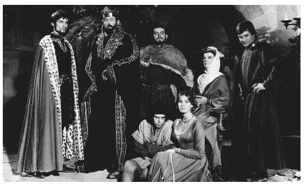 The cast from the 1968 film adaptation of The Lion in Winter