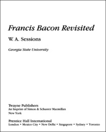 Francis Bacon Revisited, ed. , v. 