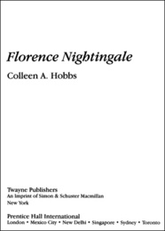 Florence Nightingale, ed. , v. 