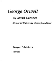 George Orwell, ed. , v. 