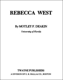 Rebecca West, ed. , v. 