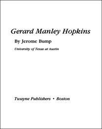 Gerard Manley Hopkins, ed. , v. 