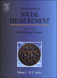 Encyclopedia of Social Measurement, ed. , v. 