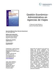 Gestión económico-administrativa en agencias de viajes, ed. , v. 