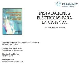 Instalaciones eléctricas para la vivienda, ed. 8, v. 