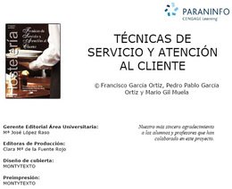 Técnicas de servicio y atención al cliente, ed. 2, v. 