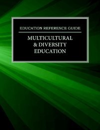 Multicultural & Diversity Education, ed. , v. 