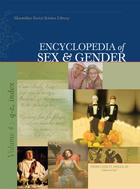 Encyclopedia of Sex and Gender, ed. , v.  Cover