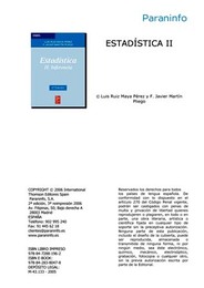 Estadística II, ed. 2, v. 
