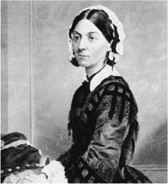 Florence Nightingale, who charted death rates attributed to unsanitary conditions, which led to hospital reforms in New England in the mid-1800s (National Library of Medicine, National Institutes of Health)