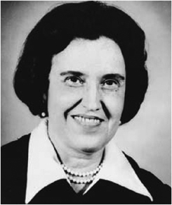 Rosalyn S. Yalow, who in 1977 became the first American woman to receive the Nobel Prize for medicine