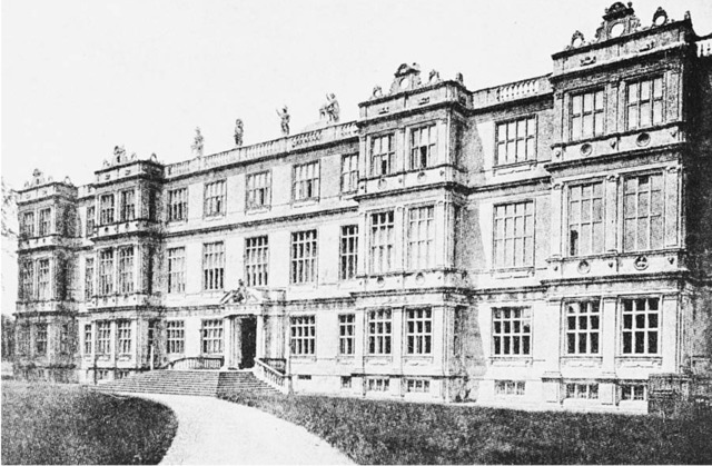 Illustration of Longleat House, an Elizabethan country manor house