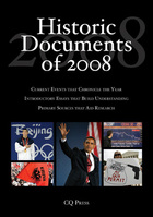 Historic Documents of 2008, ed. , v. 