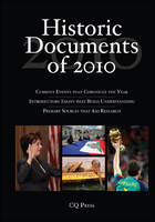 Historic Documents of 2010, ed. , v. 