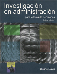 Investigación en administración para la toma de decisions, ed. 5, v. 
