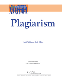 Plagiarism, ed. , v. 