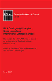 IFLA Cataloguing Principles: Steps towards an International Cataloguing Code, ed. , v. 