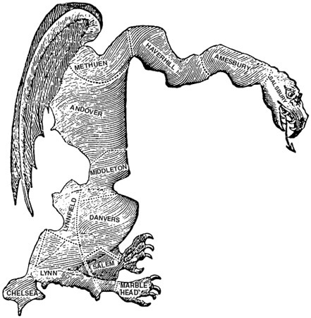Figure 1 The original Gerrymander (1812).