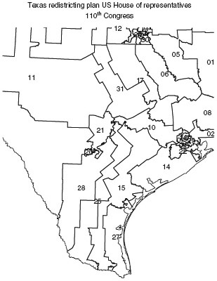 Figure 3Racial gerrymandering in Mississippi.