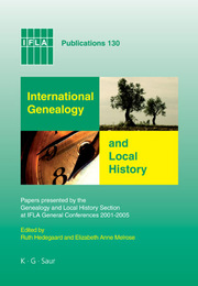 International Genealogy and Local History, ed. , v. 