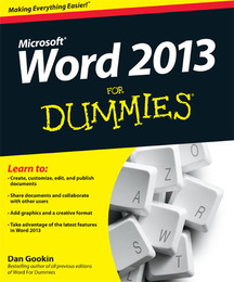 Word 2013 For Dummies®, ed. , v. 