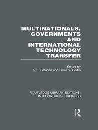Multinationals, Governments and International Technology Transfer, ed. , v. 