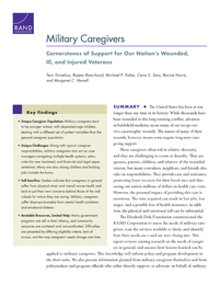 Military Caregivers, ed. , v. 