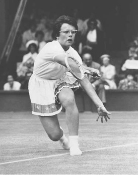 Billie Jean King started playing tennis when she was 11 and told her mother she would someday be number 1 in the world. She was ranked the number 1 tennis player in the world five times between 1966 and 1974.
