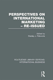 Perspectives on International Marketing -- Re-issued, ed. , v. 