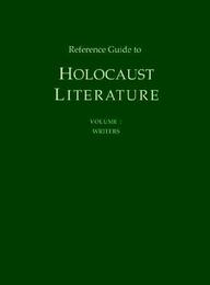 Reference Guide to Holocaust Literature, ed. , v. 