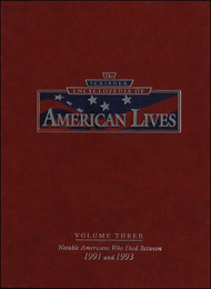 The Scribner Encyclopedia of American Lives, ed. , v. 3
