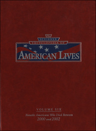 The Scribner Encyclopedia of American Lives, ed. , v. 6