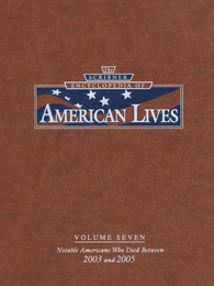 The Scribner Encyclopedia of American Lives, ed. , v. 7