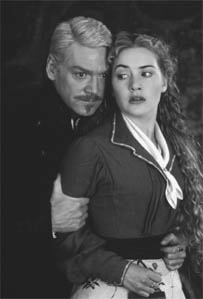 Kenneth Branagh as Hamlet and Kate Winslet as Ophelia from the 1996 movie Hamlet