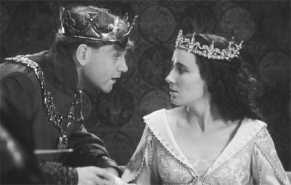 Kenneth Branagh and Emma Thompson in a scene from the 1989 film of Henry V