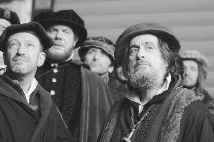 Allan Corduner as Tubal and Al Pacino as Shylock in the 2004 film The Merchant of Venice