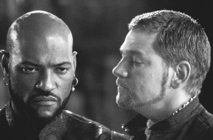 Laurence Fishburne as Othello and Kenneth Branagh as Iago from the 1995 film Othello