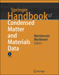 Springer Handbook of Condensed Matter and Materials Data, ed. , v. 