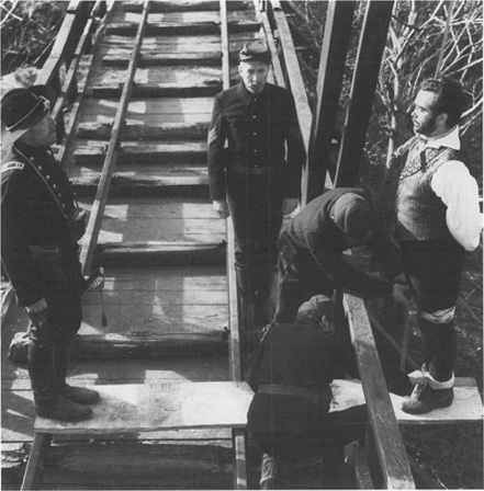 A scene from the 1962 film version of Occurrence at Owl Creek Bridge.