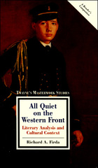 All Quiet on the Western Front, ed. , v.  Cover