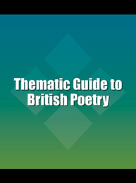 Thematic Guide to British Poetry, ed. , v. 