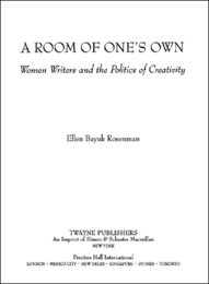 A Room of One's Own, ed. , v. 