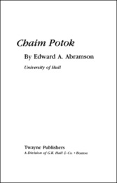 Chaim Potok, ed. , v. 