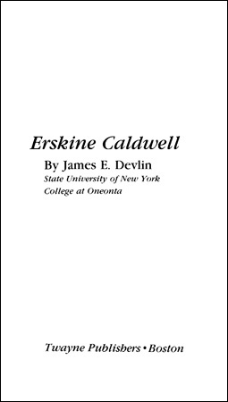 Erskine Caldwell, ed. , v. 