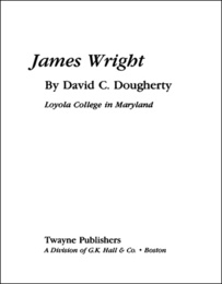 James Wright, ed. , v. 